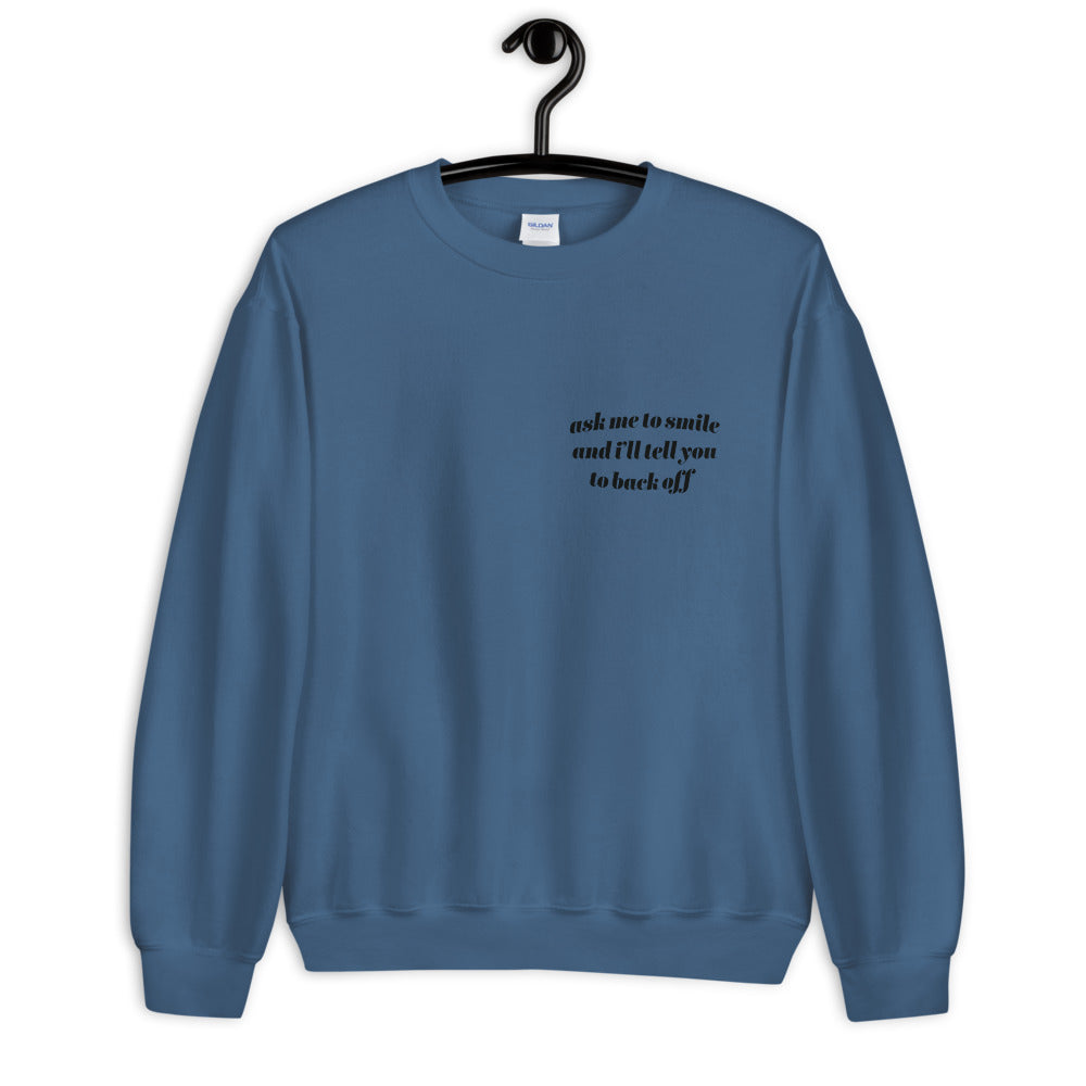 Smile Minimal Sweatshirt - Colors [Clean]