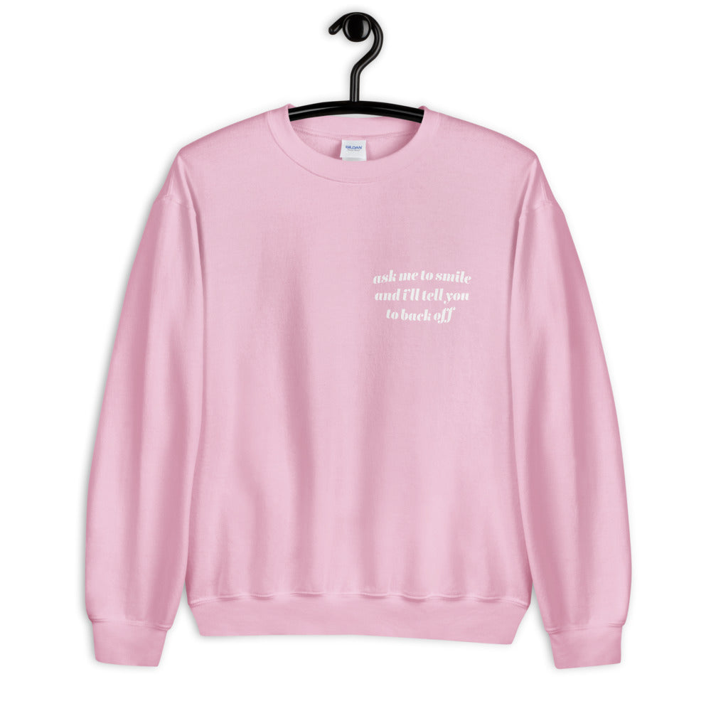 Smile Minimal Sweatshirt - Colors [Clean]