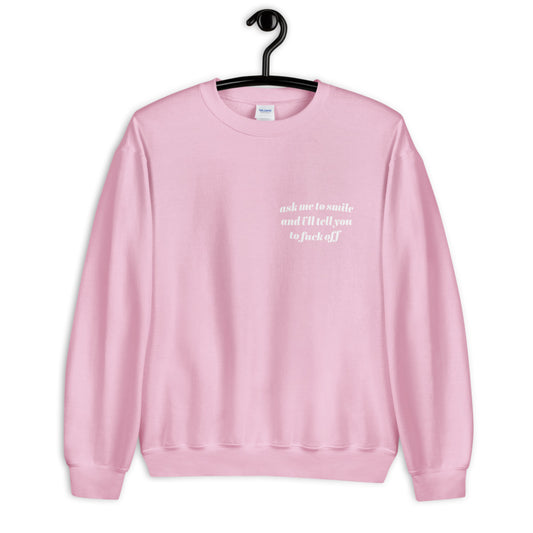 Smile Minimal Sweatshirt - Colors