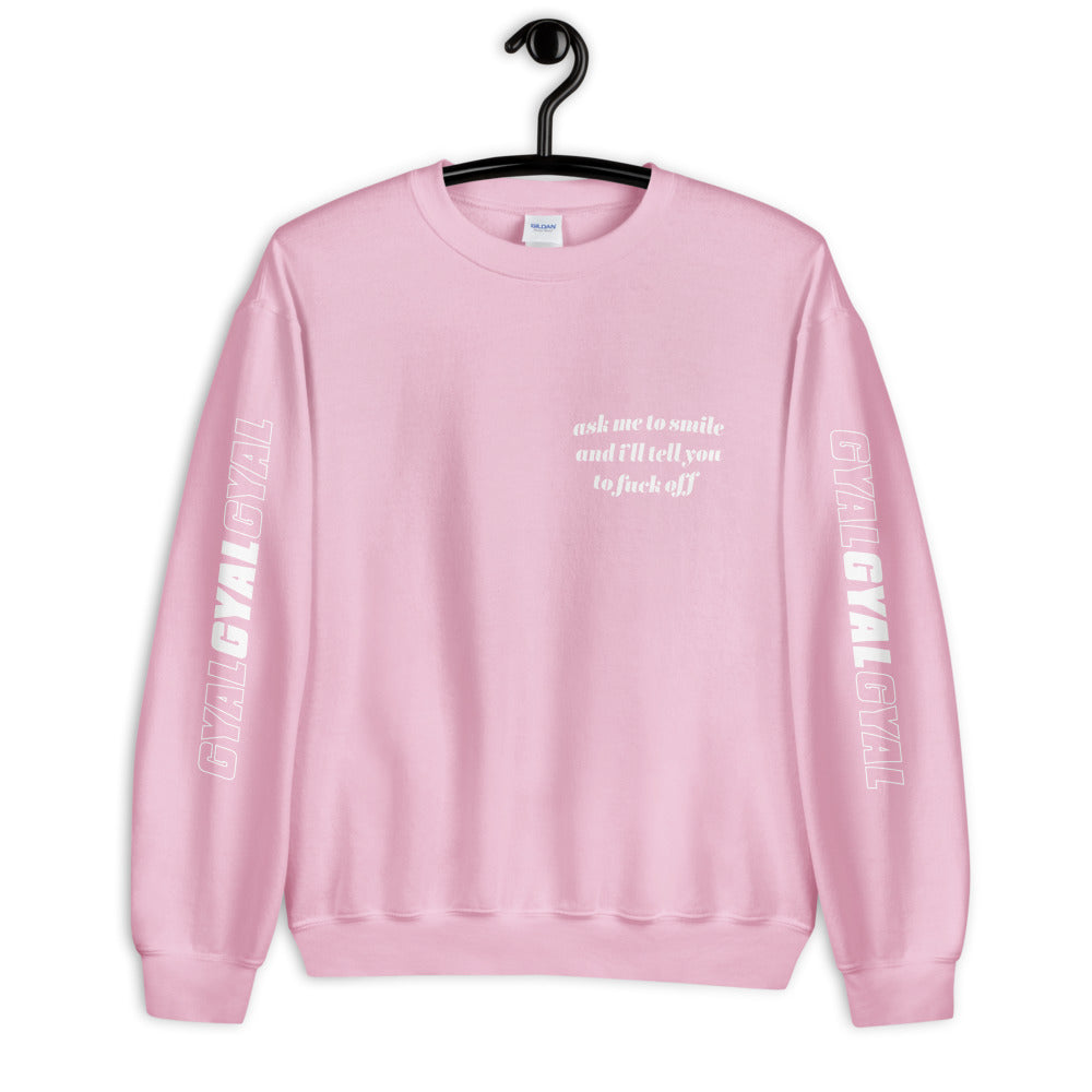 Smile Minimal Branded Sweatshirt - Colors