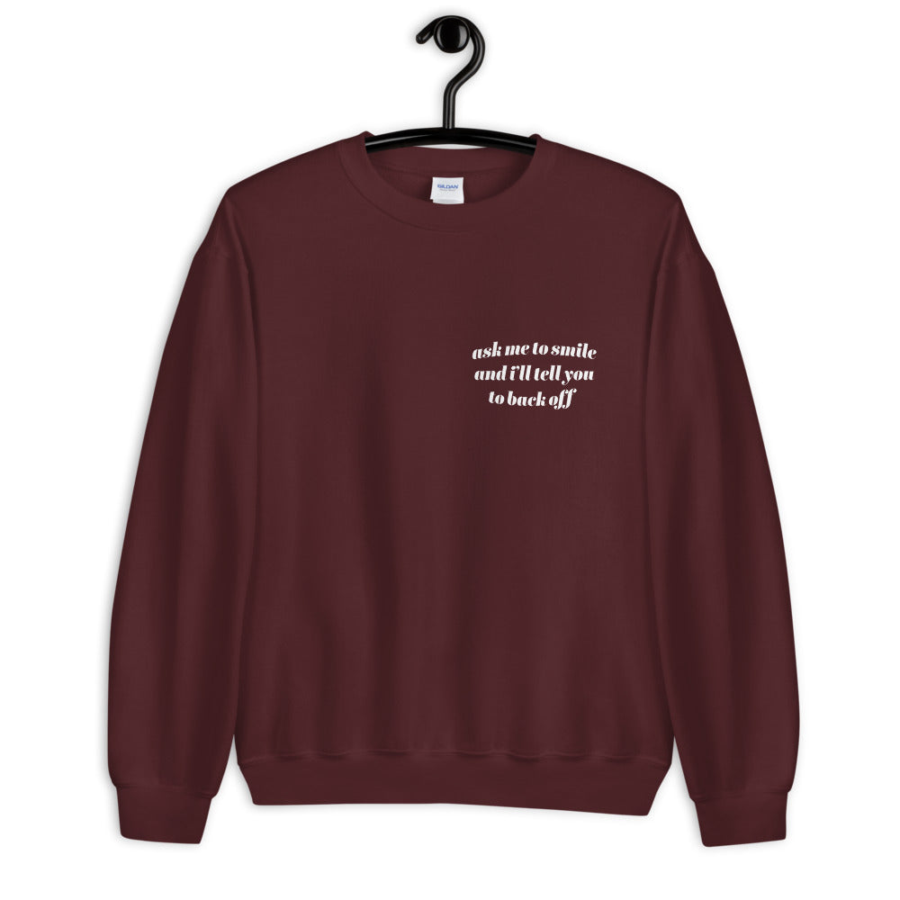 Smile Minimal Sweatshirt - Colors [Clean]