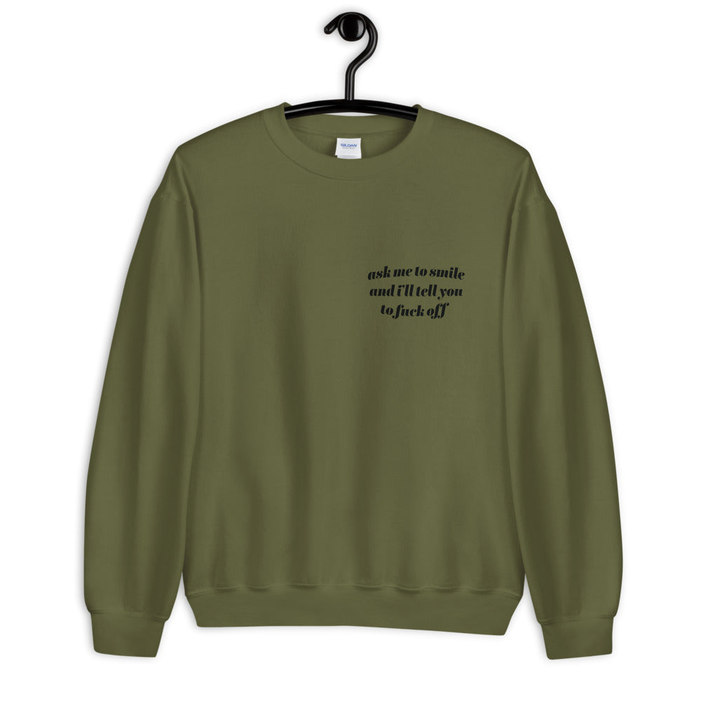 Smile Minimal Sweatshirt - Colors