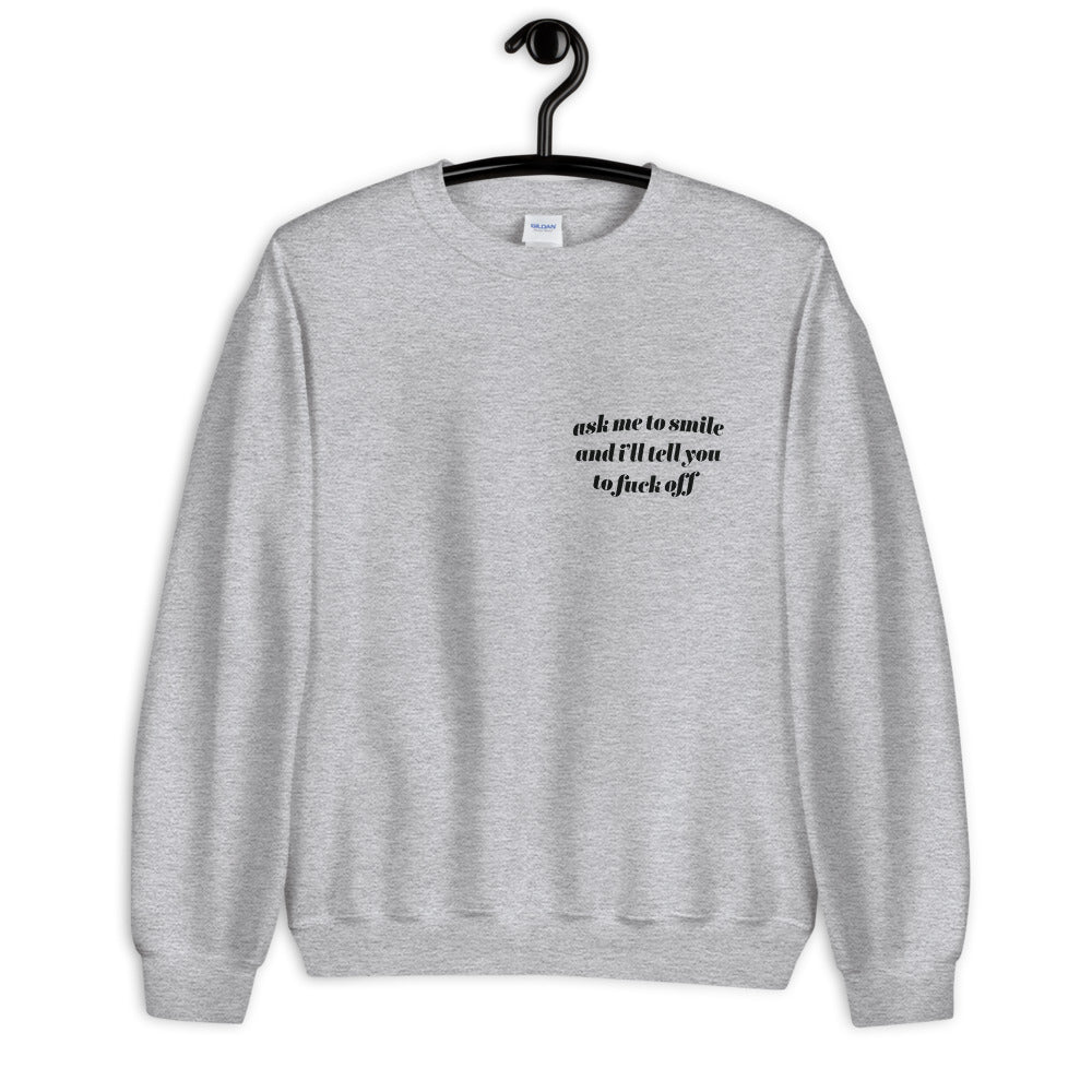 Smile Minimal Sweatshirt - Basics