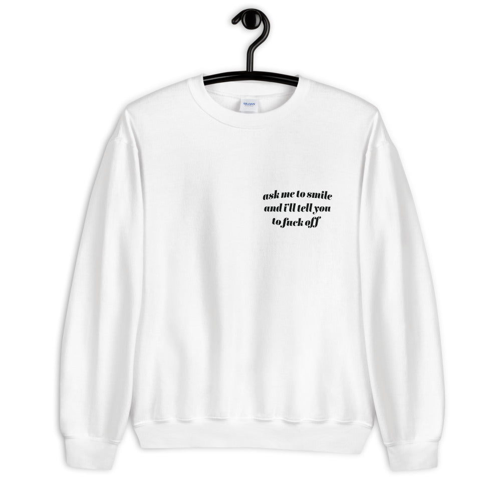 Smile Minimal Sweatshirt - Basics