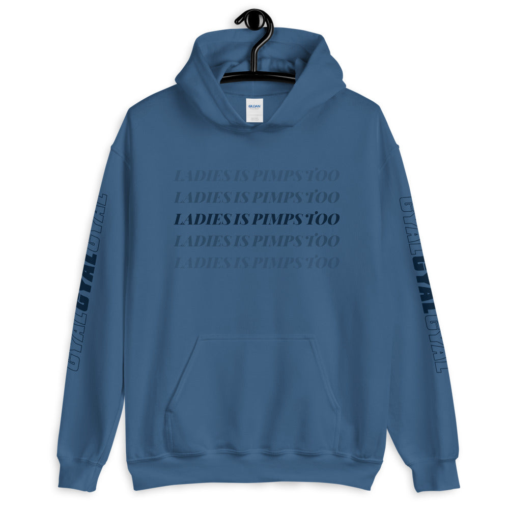 Ladies Is Pimps Too Chromatic Branded Hoodie - Colors