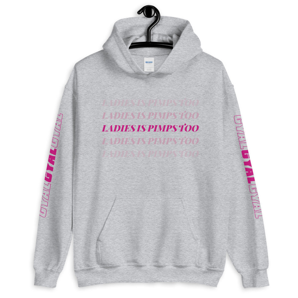 Ladies Is Pimps Too Chromatic Branded Hoodie - Colors