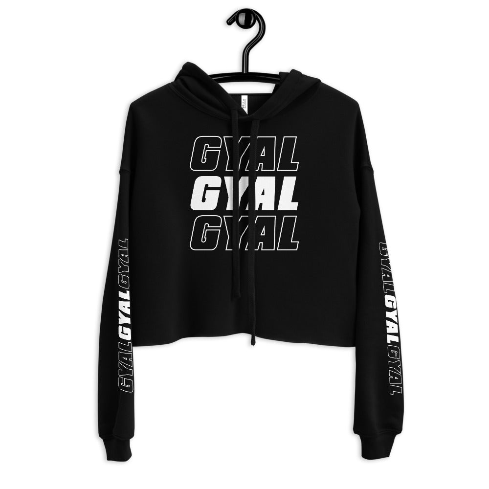 Say It 3x Gyal Branded Crop Hoodie - Basics