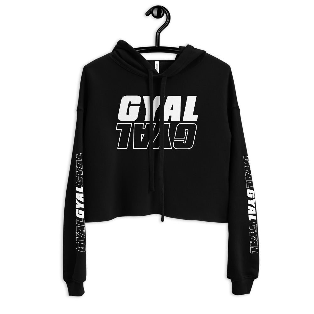 Say It 2x Gyal Branded Crop Hoodie - Basics