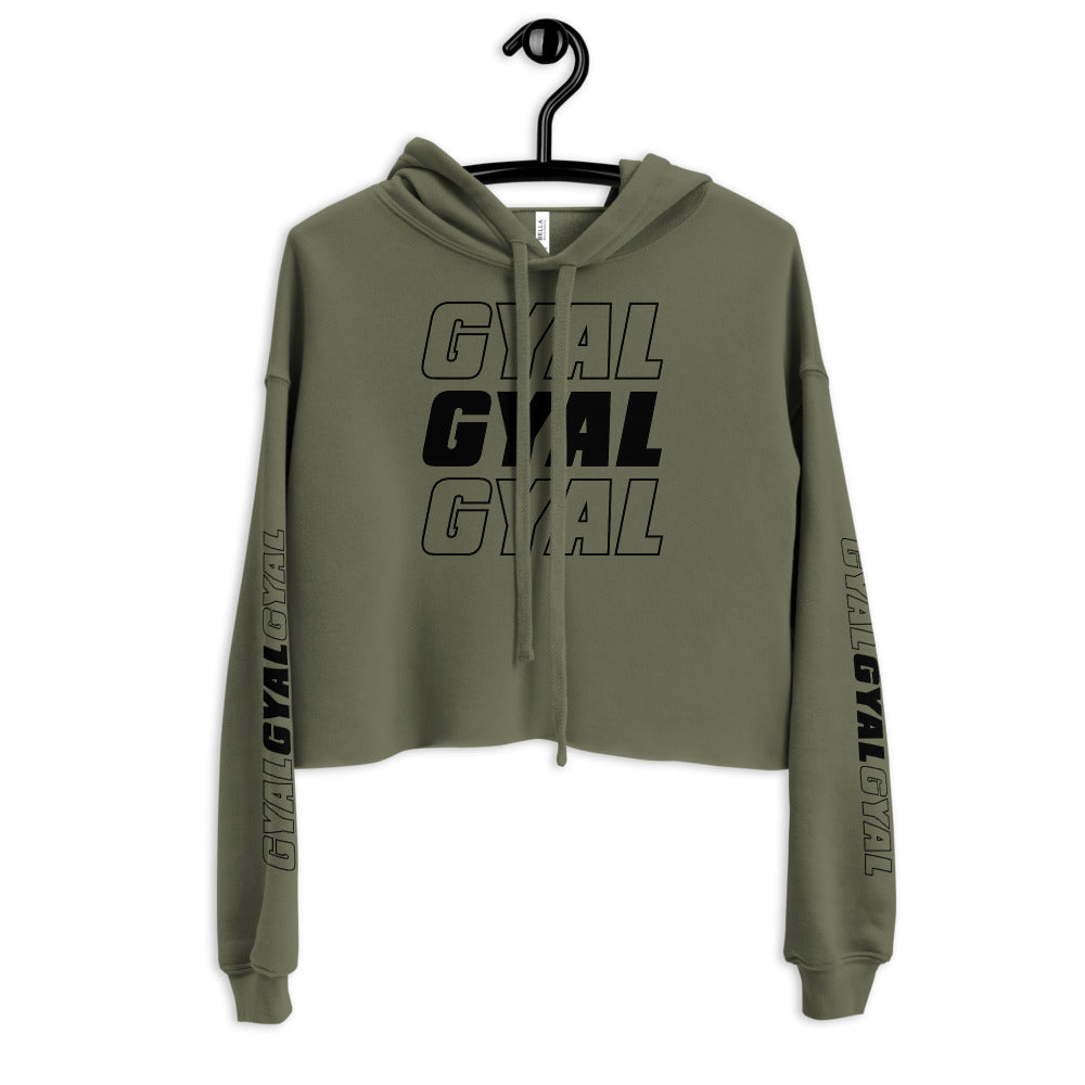 Say It 3x Gyal Branded Crop Hoodie - Basics