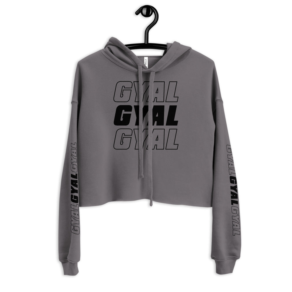 Say It 3x Gyal Branded Crop Hoodie - Basics