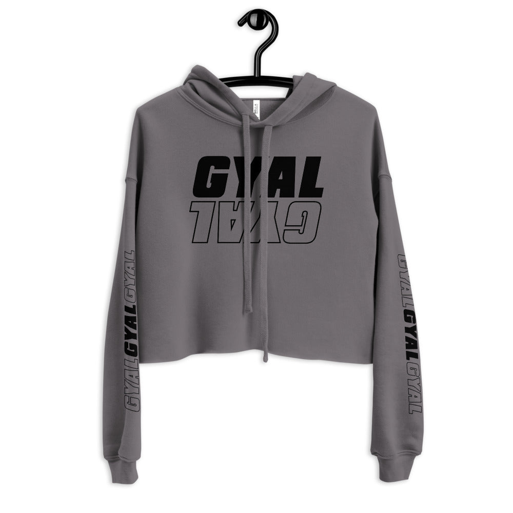 Say It 2x Gyal Branded Crop Hoodie - Basics